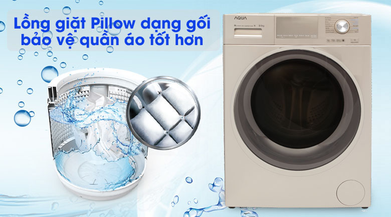 Máy giặt lồng ngang Aqua Inverter 10,5Kg AQD-DD1050E.N