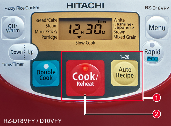 Nồi cơm điện Hitachi RZ-D10WFY 1.0 lít