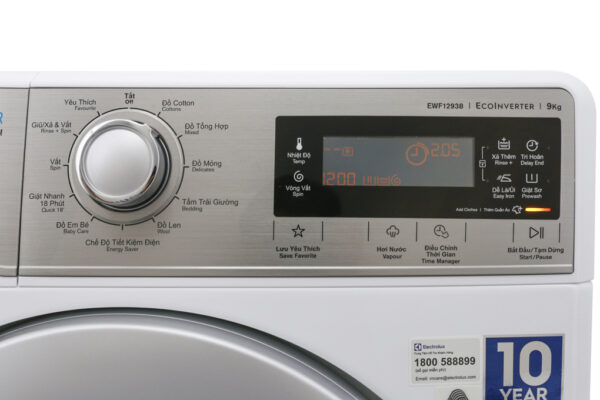 Máy giặt Electrolux 9 kg EWF12938