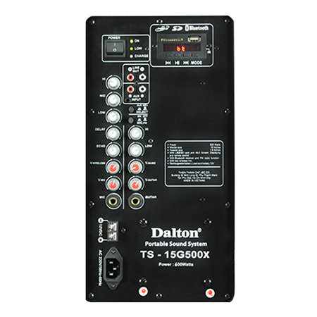 Loa kéo Karaoke Dalton TS-15G500X 600W