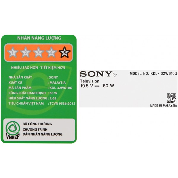Smart Tivi Sony 32 inch KDL-32W610G