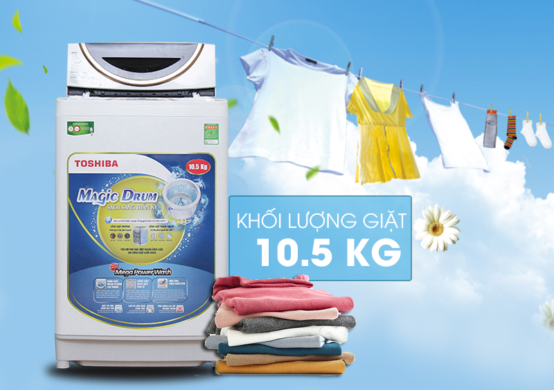 Máy giặt Toshiba 10.5 kg ME1150GV(WK)