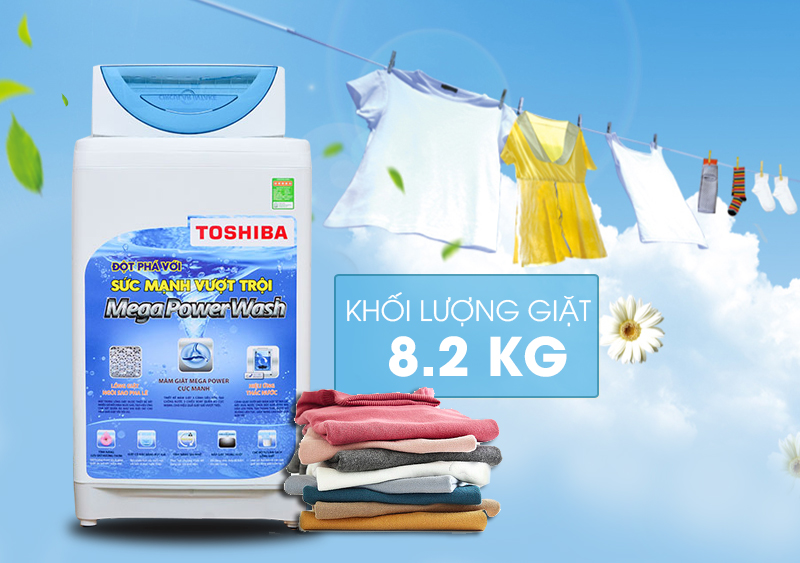 Máy giặt Toshiba 8.2kg AW-E920LV WB