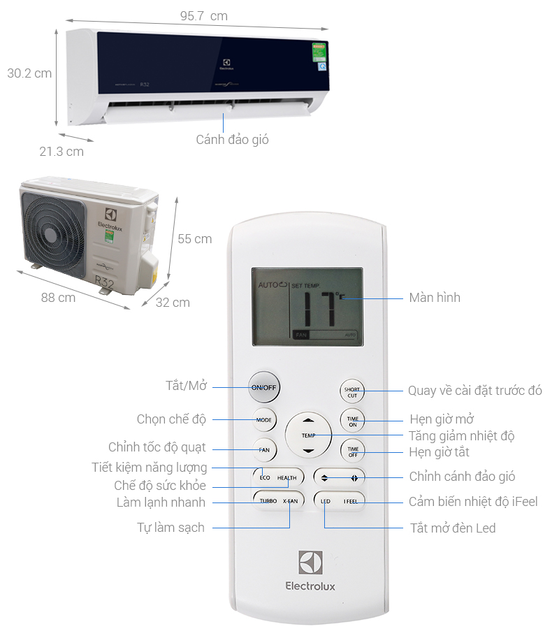Máy lạnh Electrolux Inverter 2 HP ESV18CRO-D1