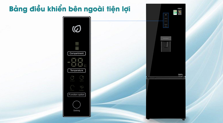 Tủ lạnh Aqua Inverter AQR-B379MA(WGB)
