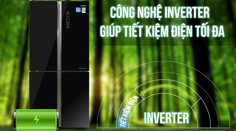 Tủ lạnh Aqua Inverter AQR-IG525AM - inverter tiết kiệm điện