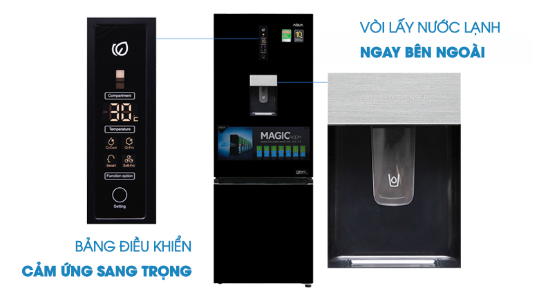Tủ lạnh Aqua Inverter AQR-IW338EB BS