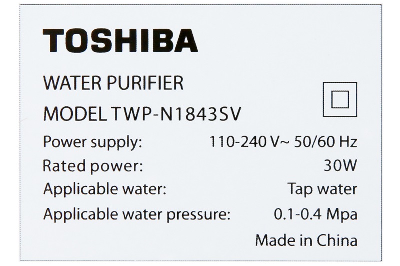 Máy lọc nước RO Toshiba TWP-N1843SV