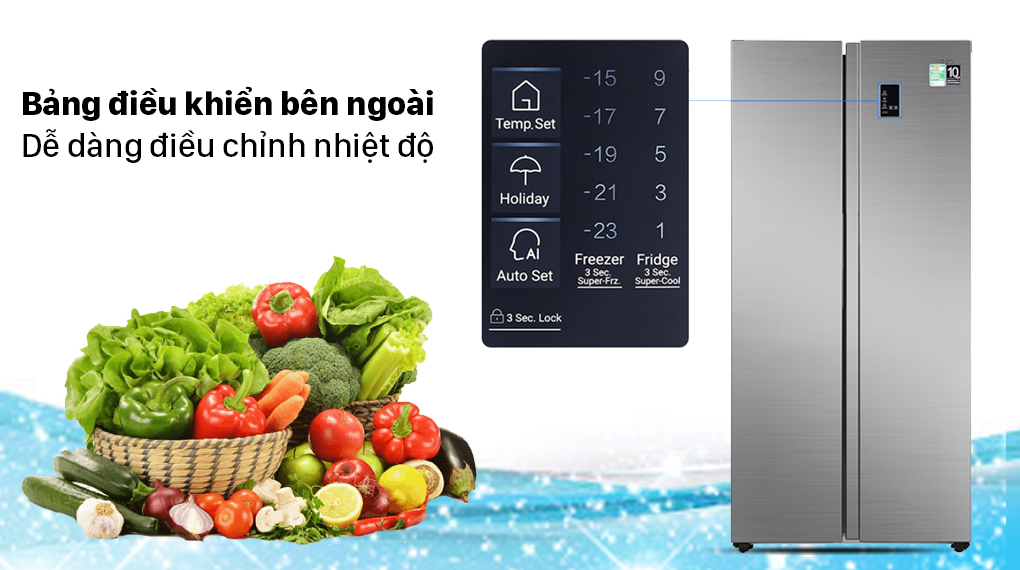 Tủ lạnh Aqua Inverter 480 lít AQR-S480XA(SG) Mới 2021