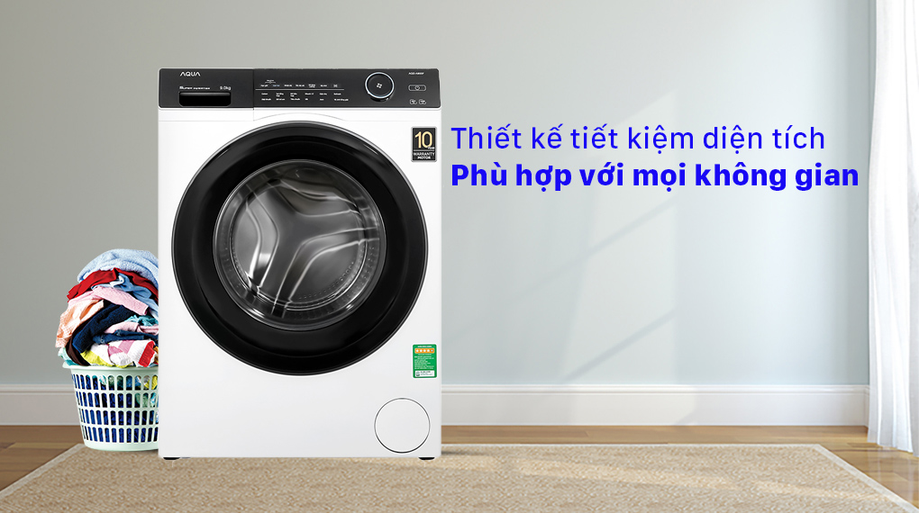 Máy giặt Aqua Inverter 9.0 KG AQD-A900F W Mới 2021