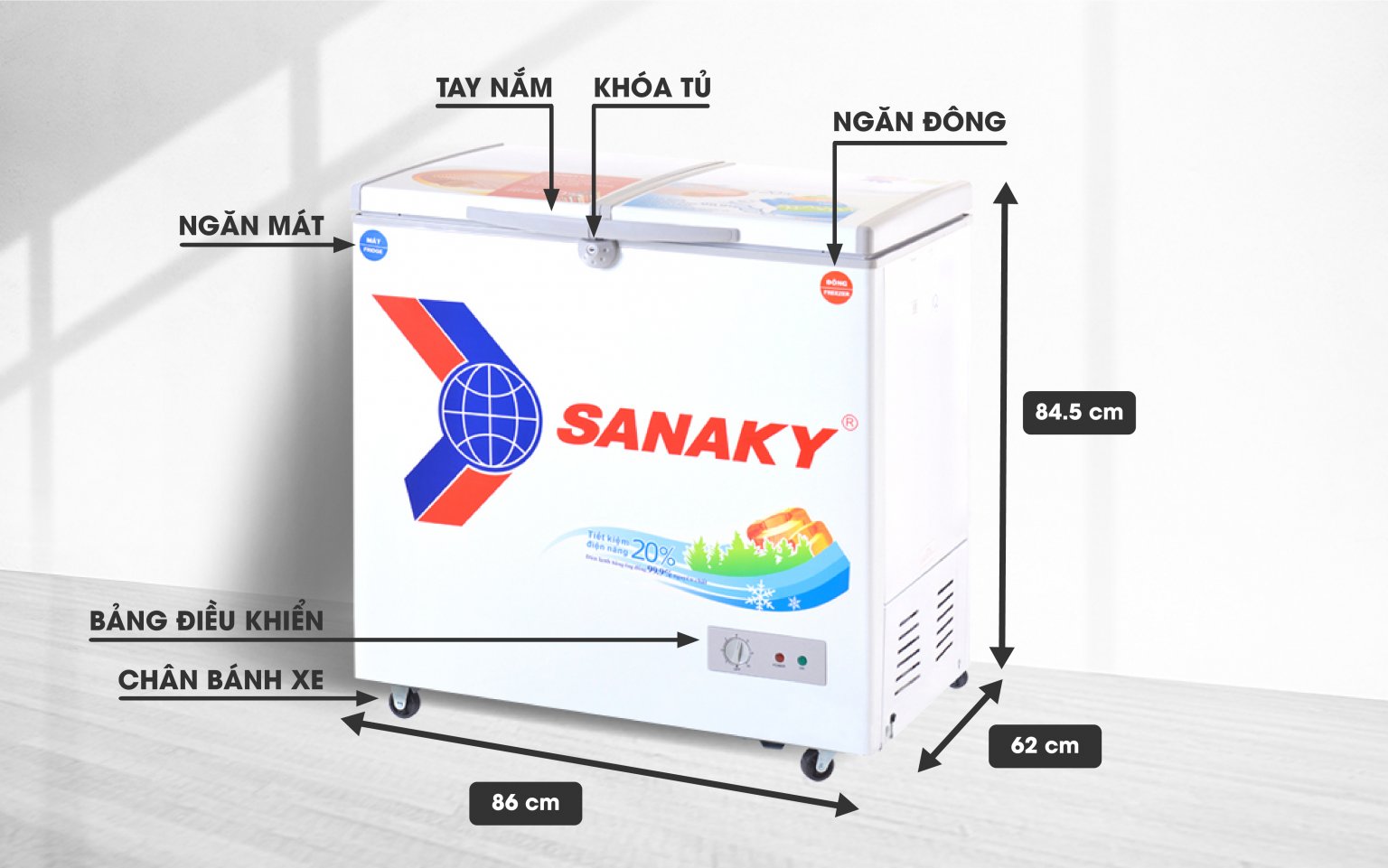 Tủ Đông Sanaky VH-2599W1