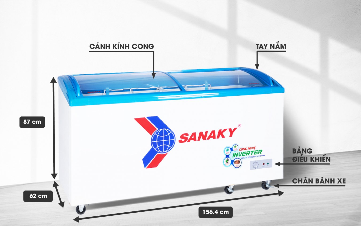 Tủ đông Inverter Sanaky VH-6899K3 680 lít