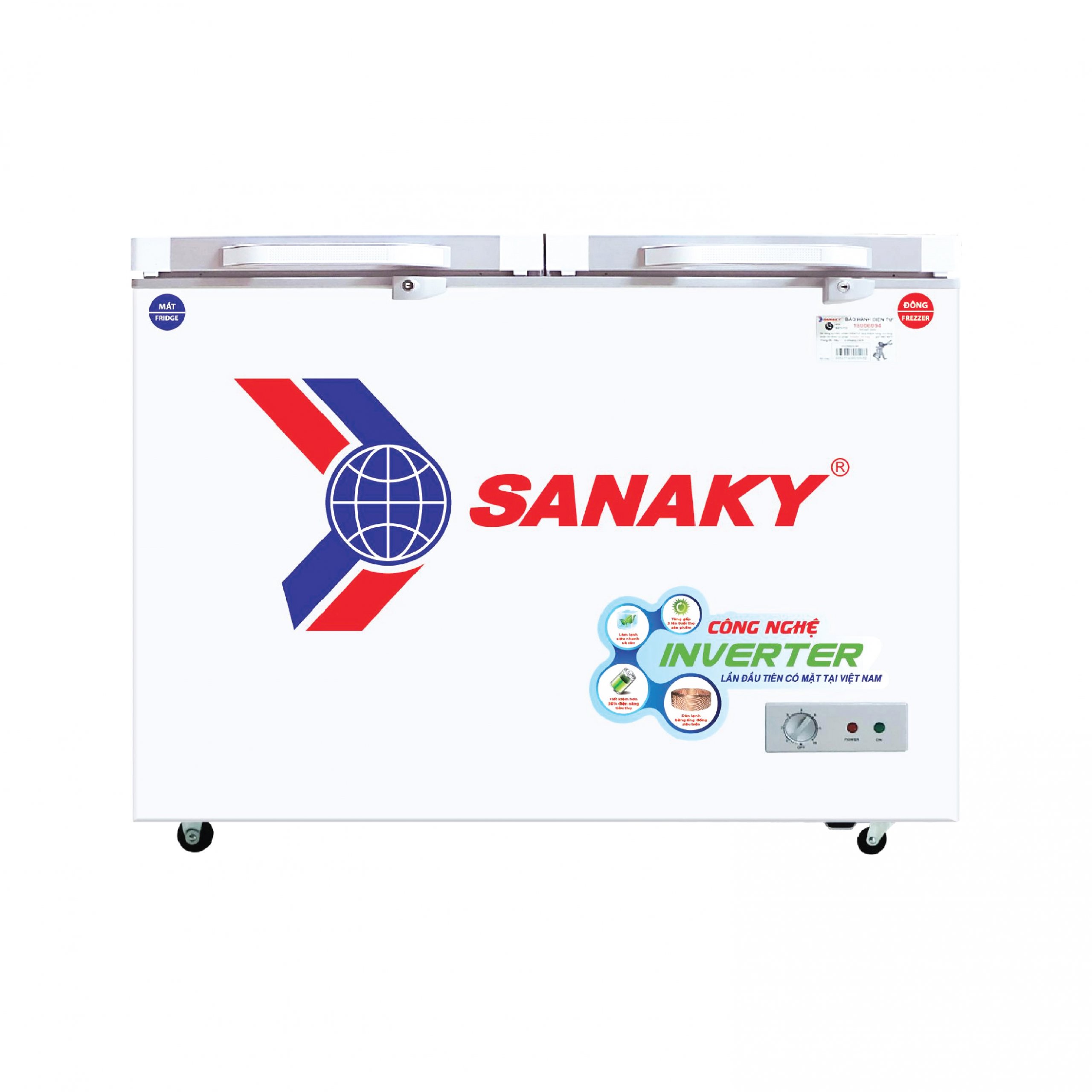 Tủ Đông mặt kính cường lực Sanaky VH-2599W4K