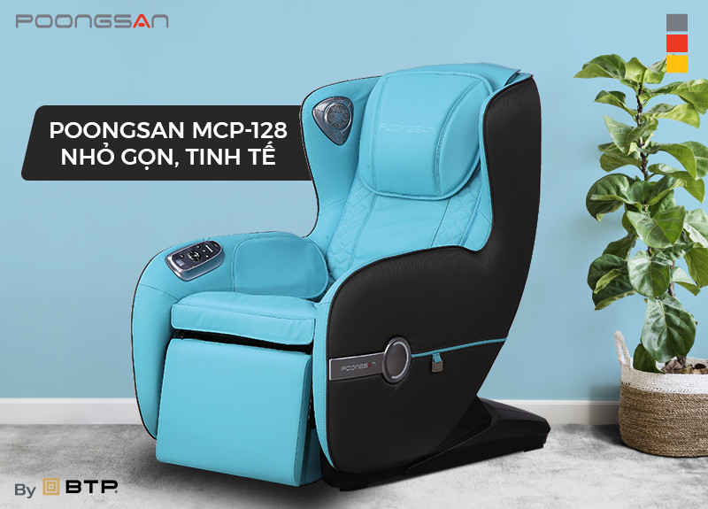Ghế massage Poongsan MCP-128 nhỏ gọn tinh tế