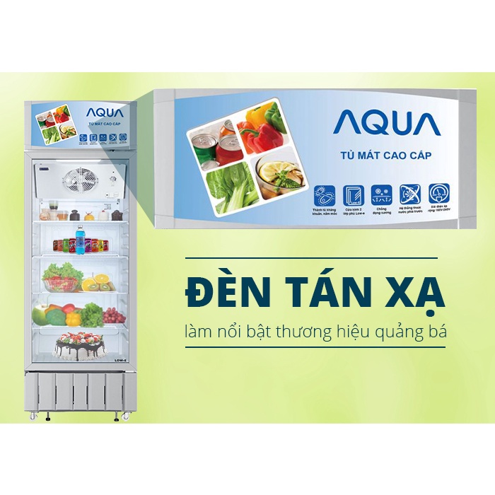 Tủ lạnh Aqua 240 lít AQS-F318S nhỏ gọn, tiện lợi