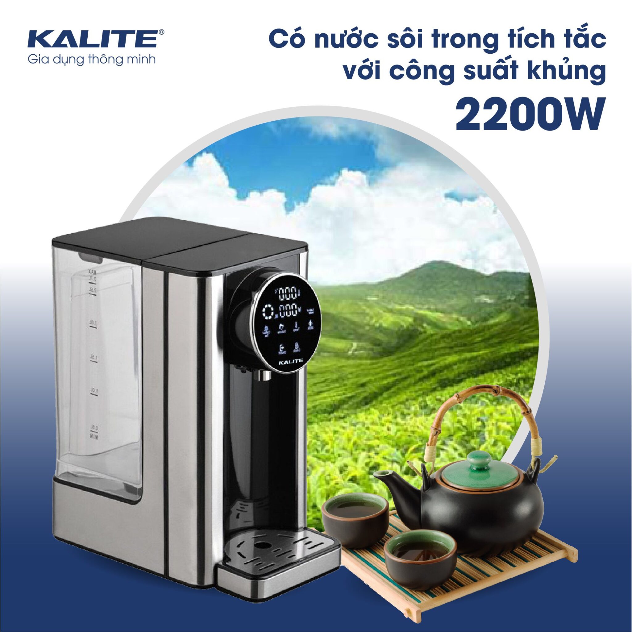 Bình thủy điện Kalite KL-888 dung tích 2.7 Lít
