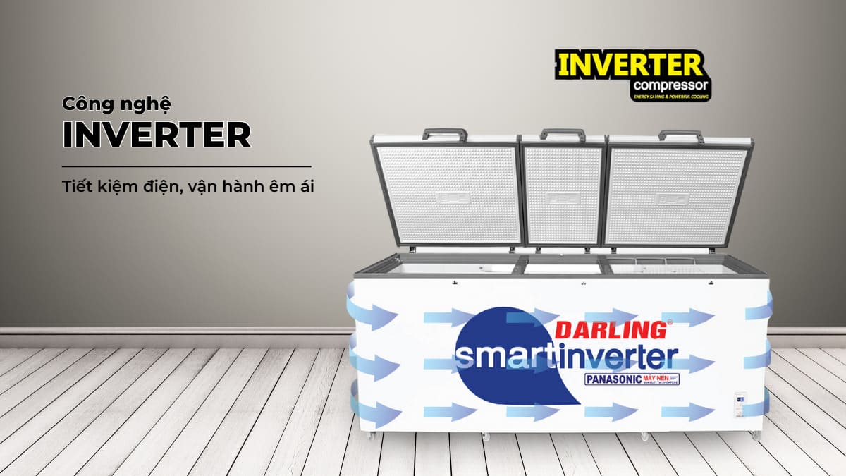 Tủ Đông Darling Inverter 1400 Lít DMF-1279ASI
