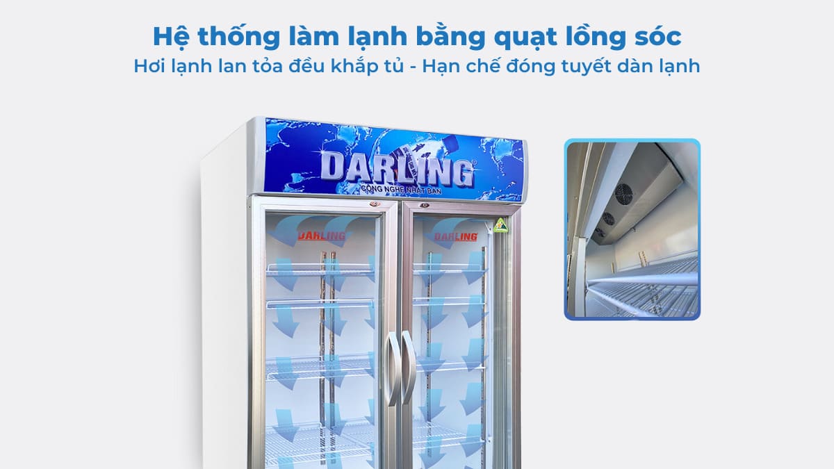 Tủ Mát Darling 830 Lít DL-9000A2