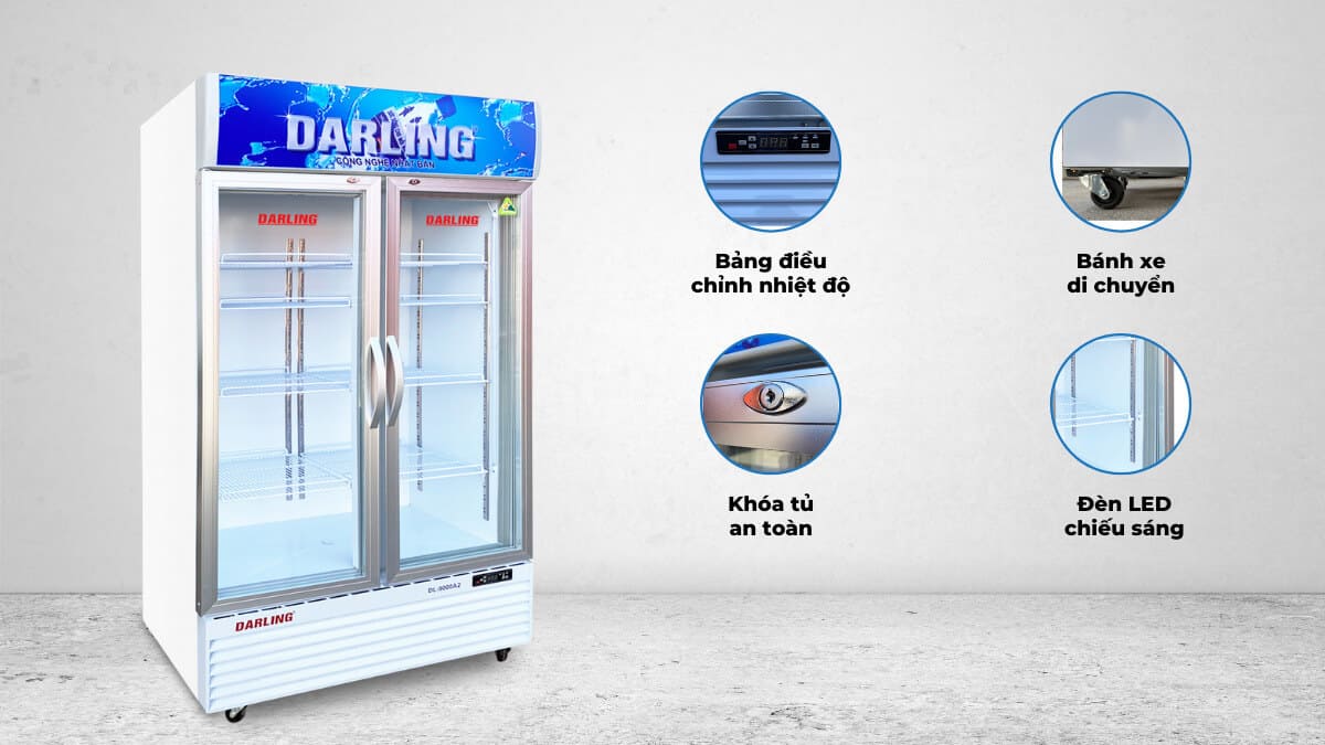 Tủ Mát Darling 830 Lít DL-9000A2