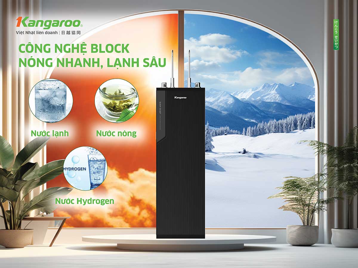 Máy lọc nước Kangaroo Hydrogen nóng lạnh KG10A88