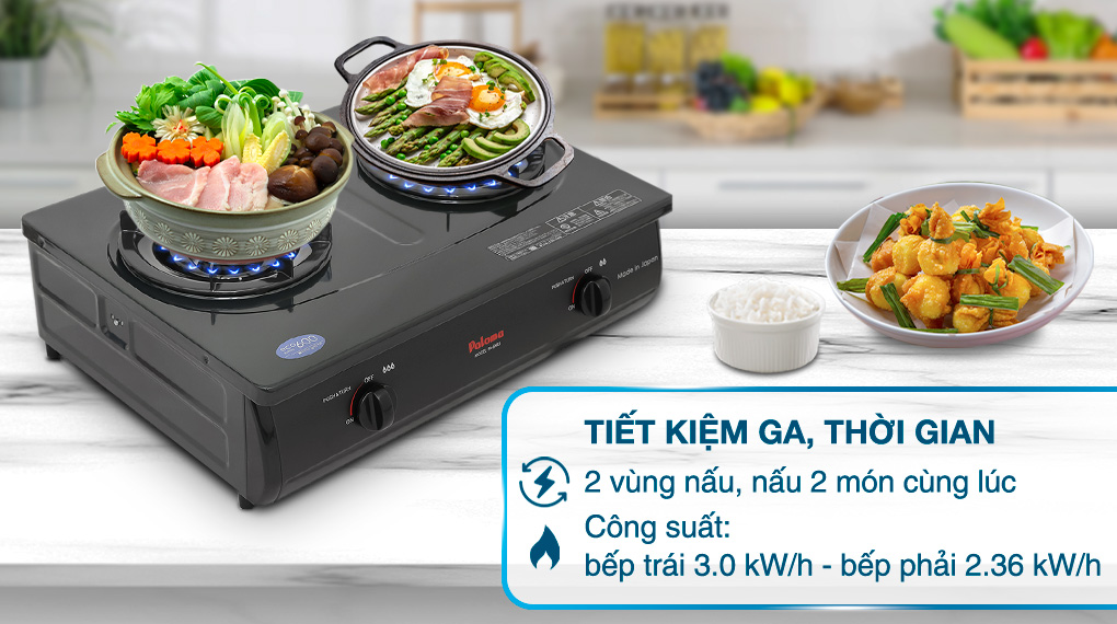 Bếp ga đôi Paloma PA-6MEJ