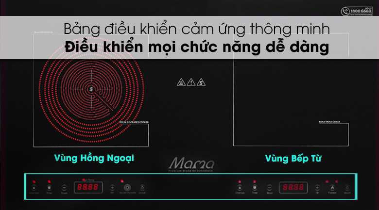 Bếp từ hồng ngoại lắp âm Sunhouse Mama MMB9100VN