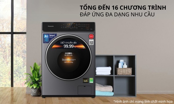 Máy giặt sấy Panasonic NA-V10FC1LVT 10/2kg