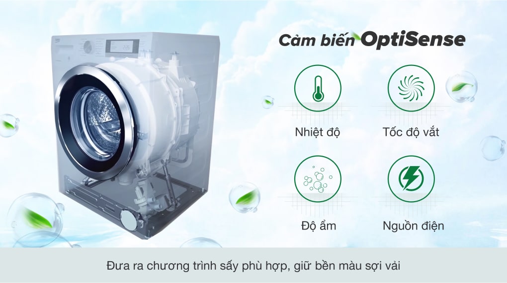 Máy sấy thông hơi Beko 9 kg DA9112RX0WB