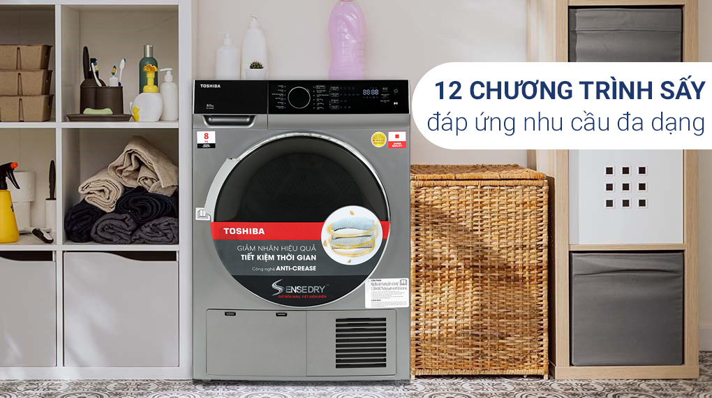 Máy sấy ngưng tụ Toshiba 8 kg TD-K90MEV(SK)