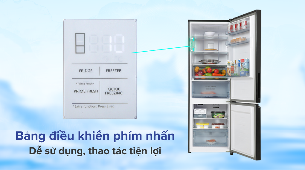 Tủ lạnh Panasonic Inverter 325 lít NR-BC361VGMV