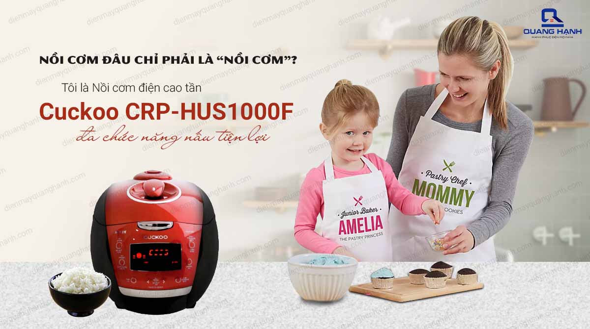 Nồi cơm áp suất cao tần Cuckoo 1.8 lít CRP-HUS1000F