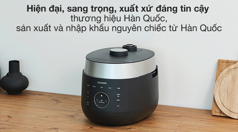 Nồi cơm áp suất cao tần Cuckoo 1.8 lít CRP-LHTR1009F/BKSIVNCV