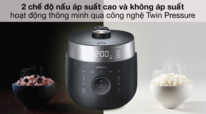 Nồi cơm áp suất cao tần Cuckoo 1.8 lít CRP-LHTR1009F/BKSIVNCV