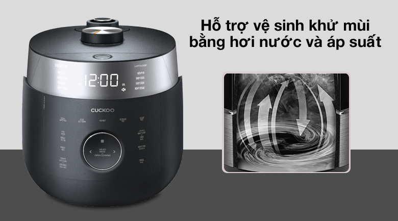Nồi cơm áp suất cao tần Cuckoo 1.8 lít CRP-LHTR1009F/BKSIVNCV
