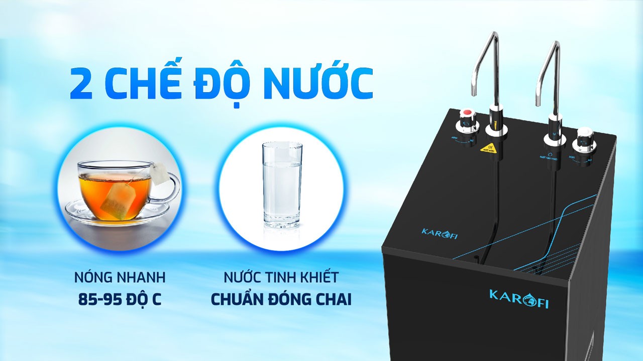 Máy lọc nước nóng nguội Karofi KAH-D18