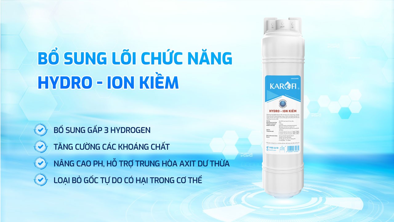 Máy lọc nước nóng nguội Karofi KAH-D18
