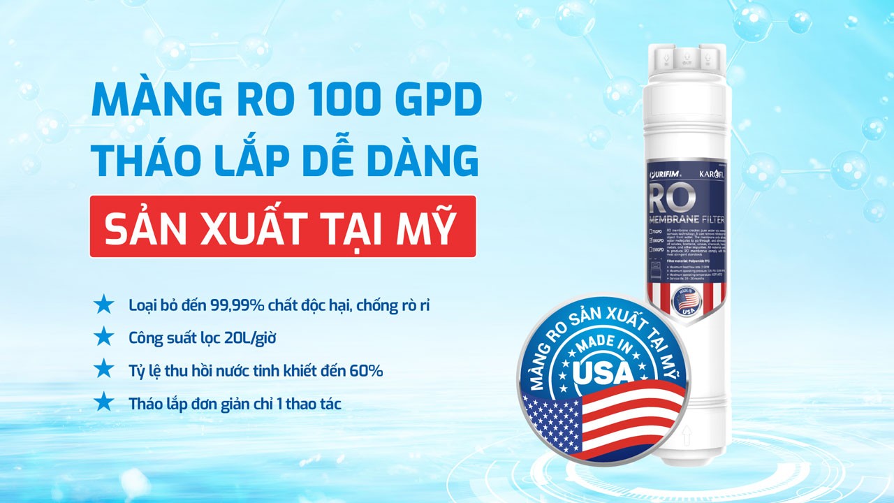 Máy lọc nước nóng lạnh Karofi KAD-M85