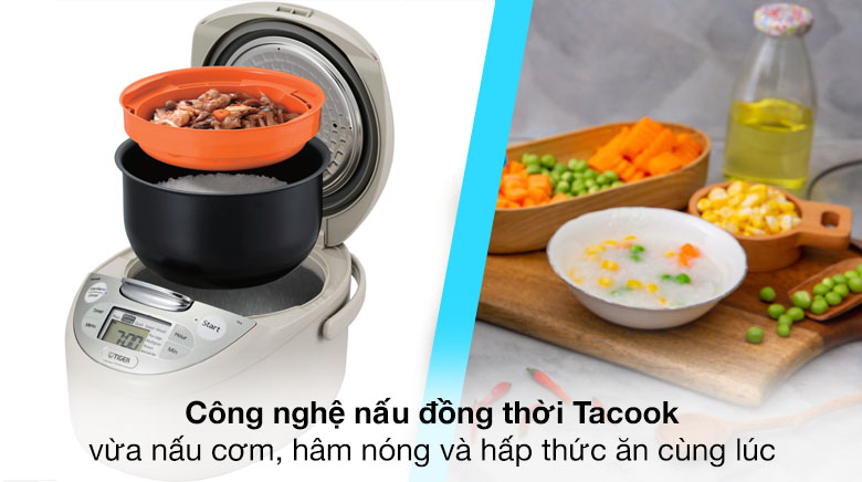 Nồi cơm điện tử Tiger 1.8 lít JAX-S18W