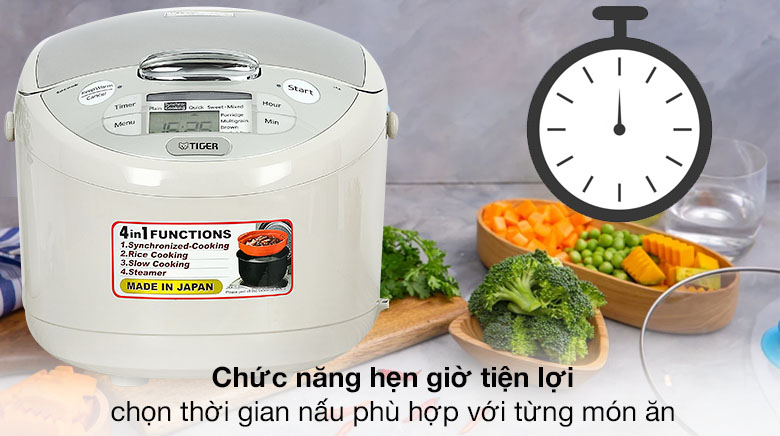 Nồi cơm điện tử Tiger 1.8 lít JAX-S18W