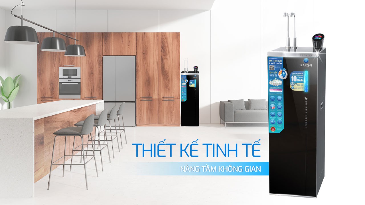 Máy lọc nước nóng lạnh Hydro-ion kiềm Karofi KAE-S88 PROMAX