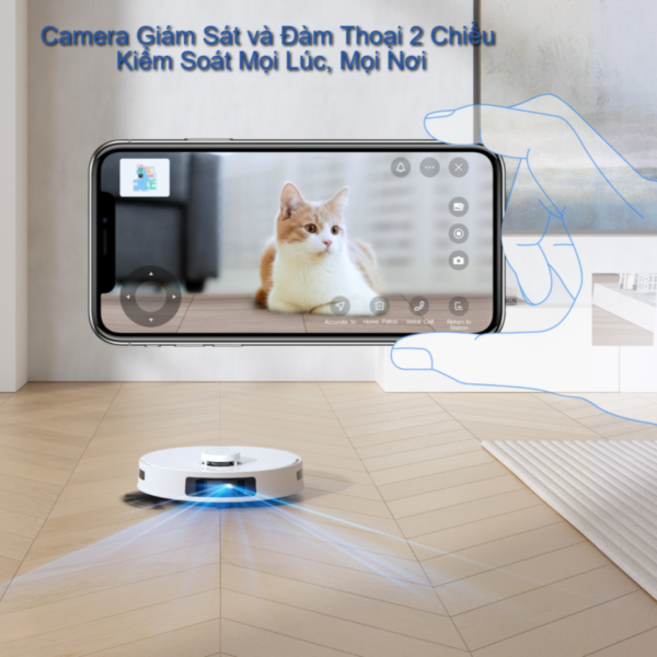 Robot hút bụi lau nhà Ecovacs Deebot T30S Pro OMNI 2025 Đen - Trắng