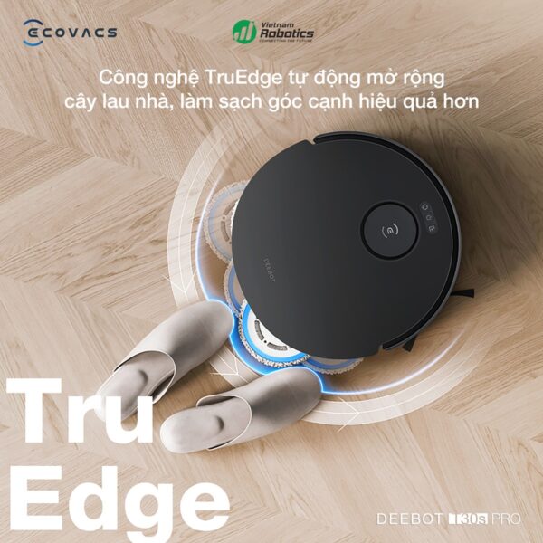 Robot hút bụi lau nhà Ecovacs Deebot T30S Pro OMNI 2025 Đen - Trắng