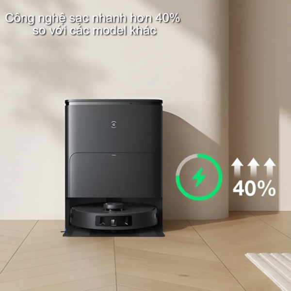 Robot hút bụi lau nhà Ecovacs Deebot T30S Pro OMNI 2025 Đen - Trắng