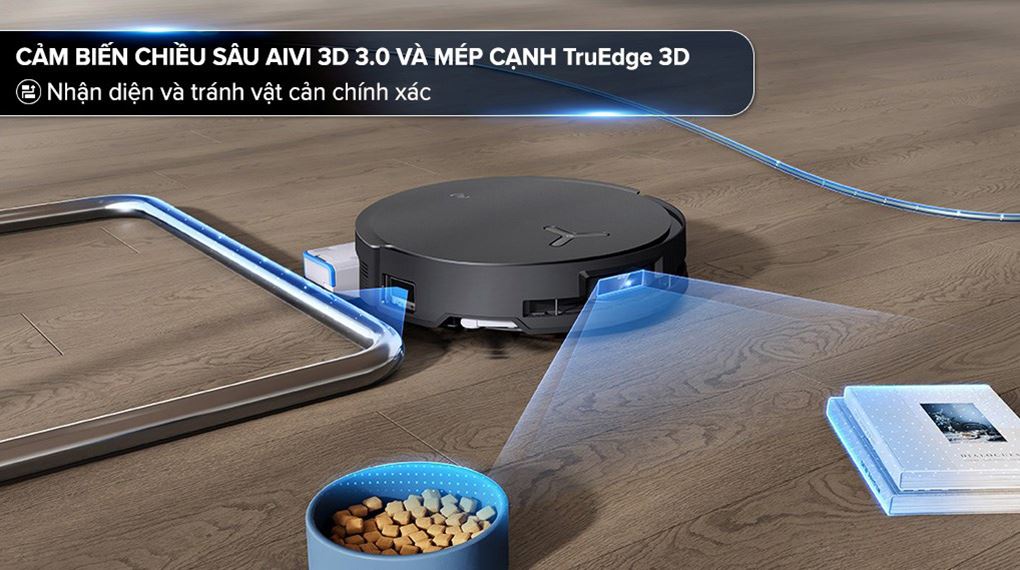 Robot hút bụi lau nhà Ecovacs X8 PRO OMNI - Đen