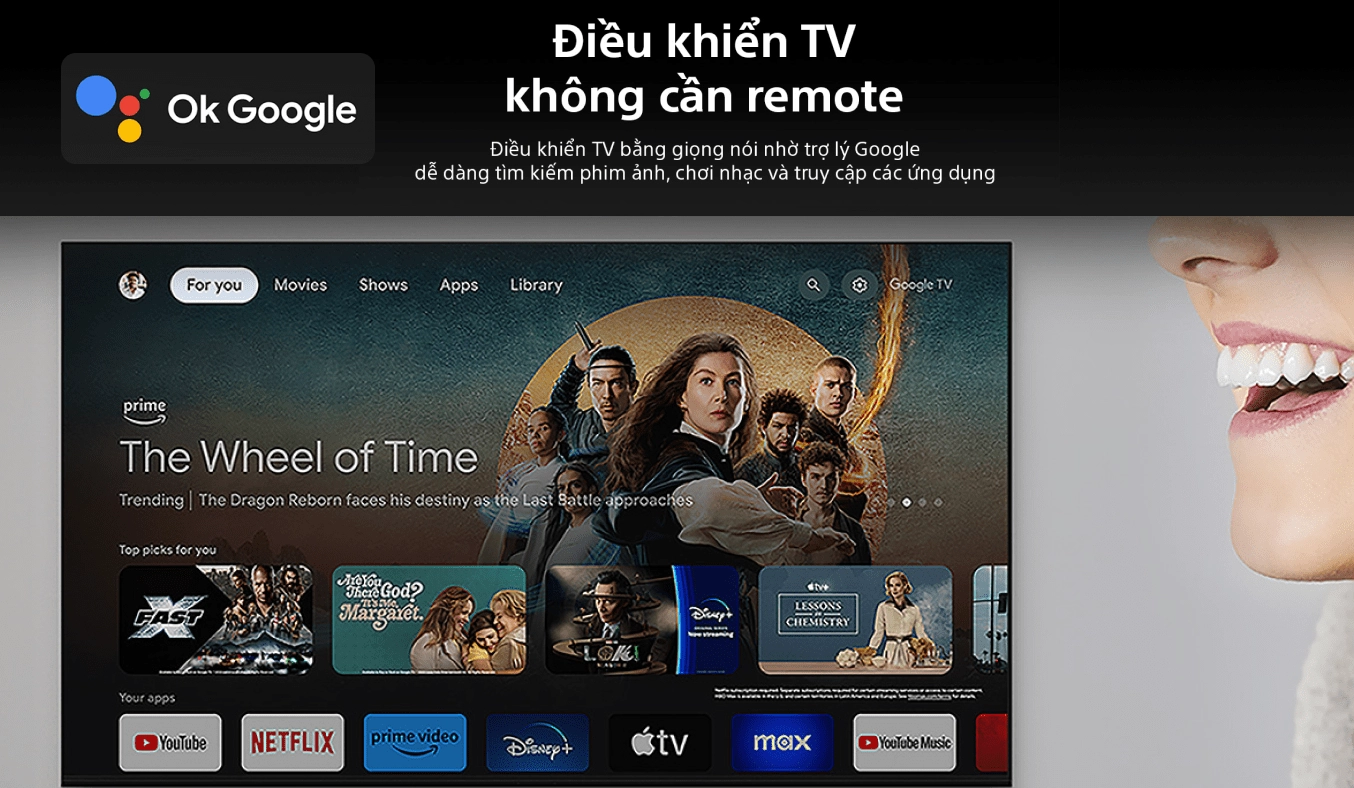 Google Tivi Sony 4K 50 inch K-50S25VM2 9 Google Tivi Sony 4K 50 inch K-50S25VM2