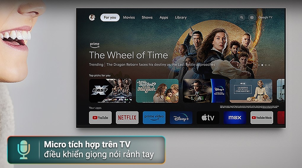Google Tivi Mini LED Sony AI 4K 65 inch K-65XR50