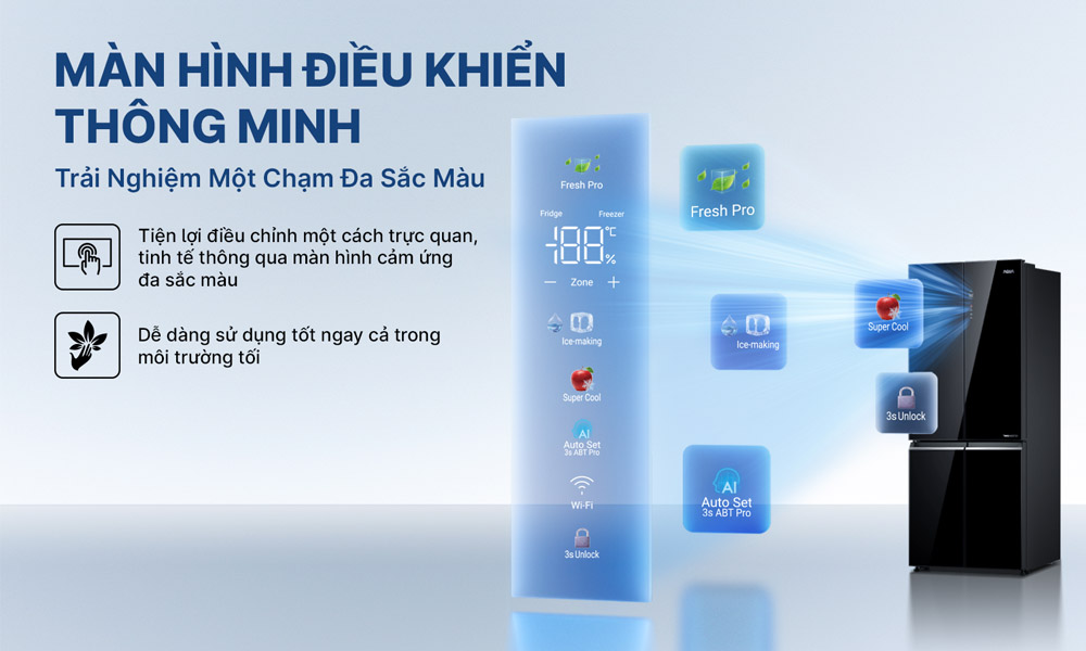 Tủ lạnh Aqua Inverter AQR-M600XA(GB)