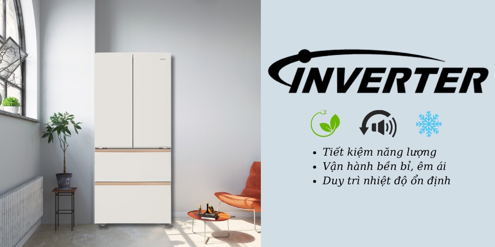 Tủ Lạnh Aqua Inverter 515 Lít AQR-MA590XA(MC)U1