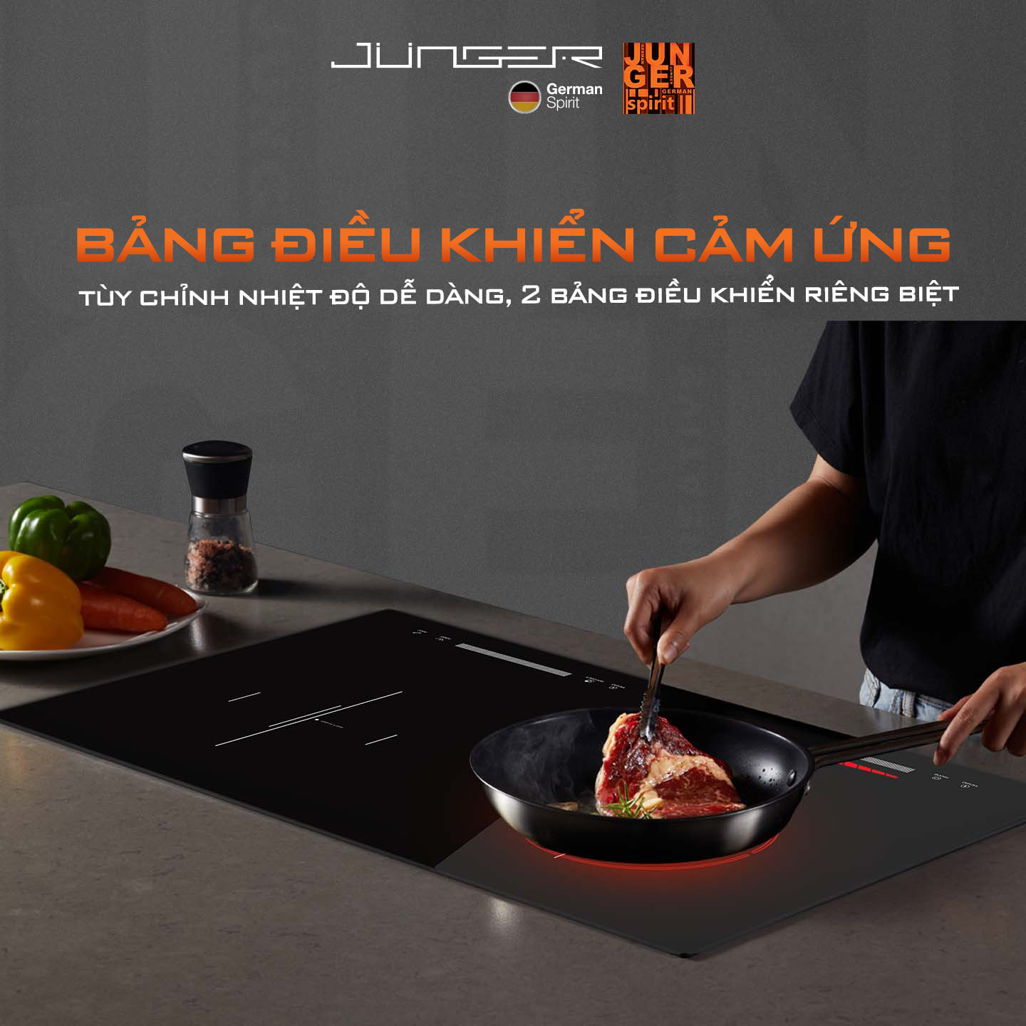 Bếp điện từ hồng ngoại Junger JG CEJ-203-IF 3 Bếp điện từ hồng ngoại Junger JG CEJ-203-IF