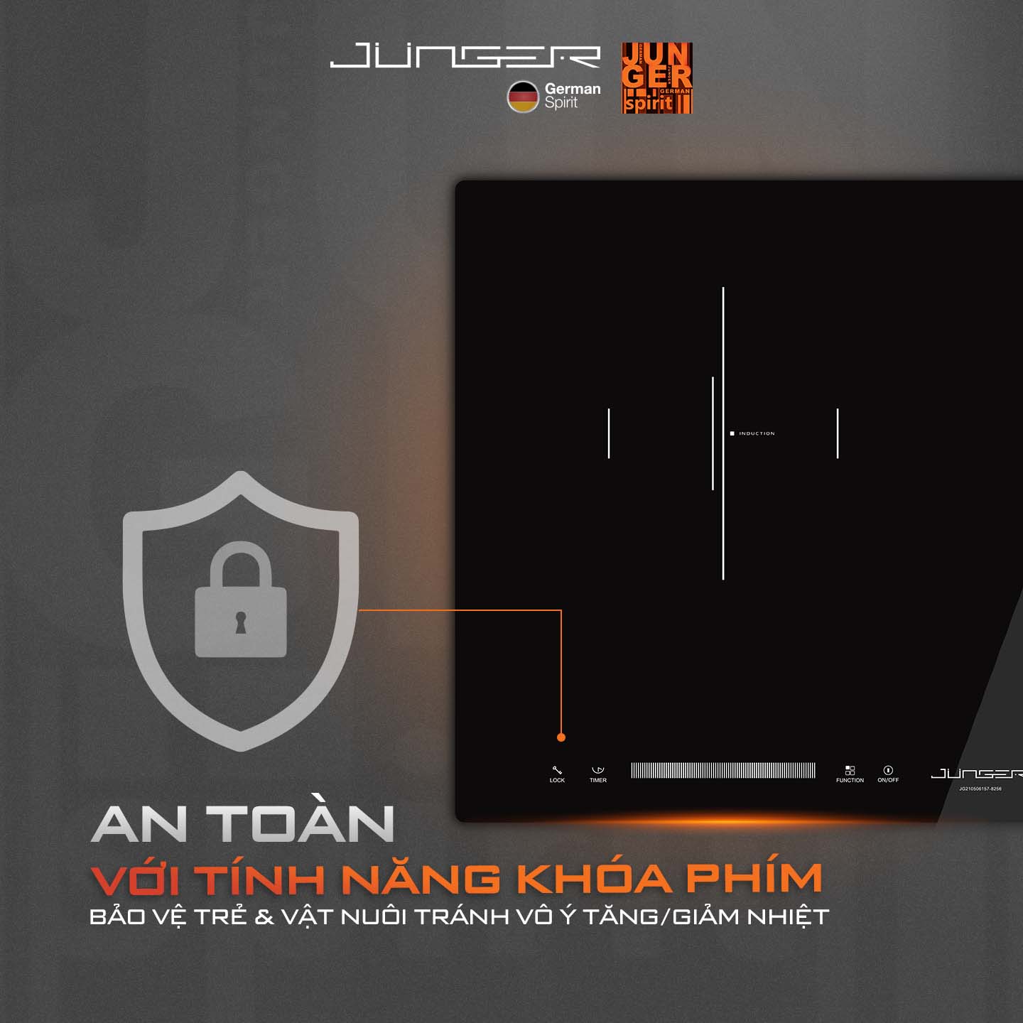 Bếp điện từ hồng ngoại Junger JG CEJ-203-IF 6 Bếp điện từ hồng ngoại Junger JG CEJ-203-IF